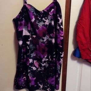 NEW Very FLATTERING Lane Bryant Purple AND black sundress. Sz 28